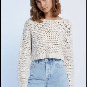 La Hearts Cream Knit Sweater
0015